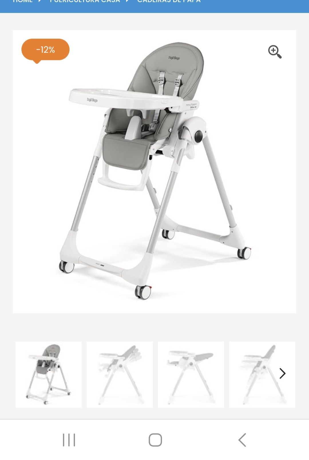 Cadeira de refeição Peg Perego Prima Pappa Follow Me