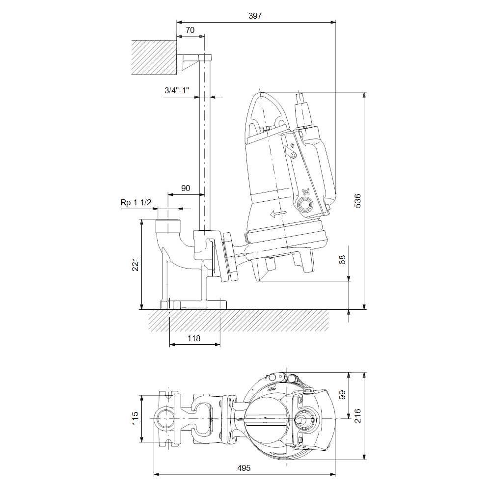 Каналізаційний насос Grundfos SEG.40.09.E.2.50B AUTOAdapt 3x400V