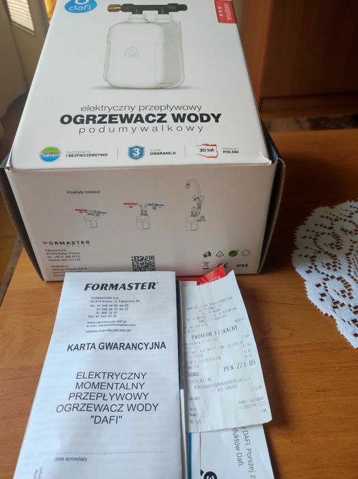 Elektryczny przepływowy ogrzewacz wody