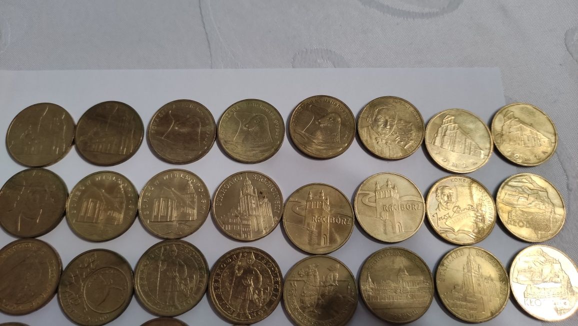 Monety 2 zł 2007r. Cena za 37 szt.