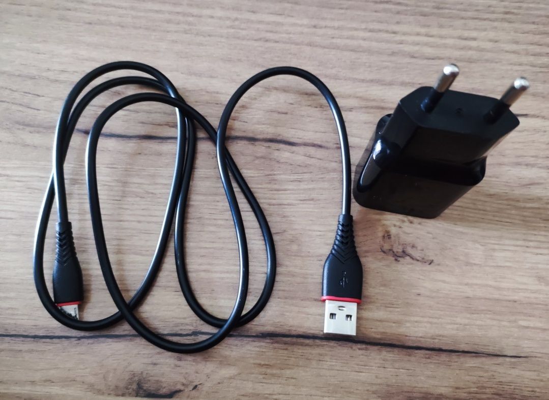 Кабель USB A to Micro-USB + зарядний пристрій блок