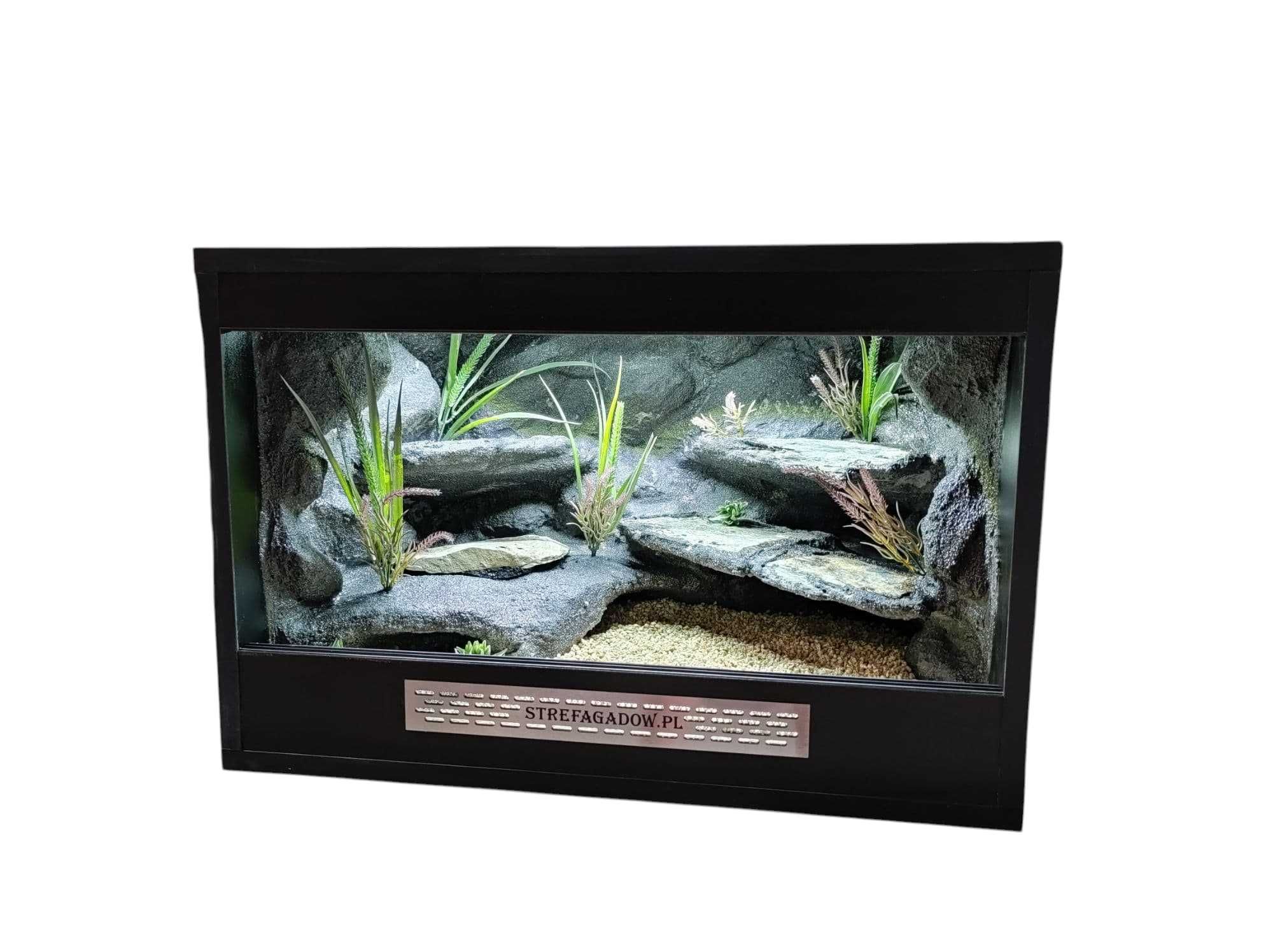 Terrarium pustynne nr739 60/40/40 dla gekona lamparciego DOSTĘPNE