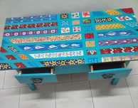 Mesa baixa com 2 gavetas by Rita Cristina Ghise (Assinado)