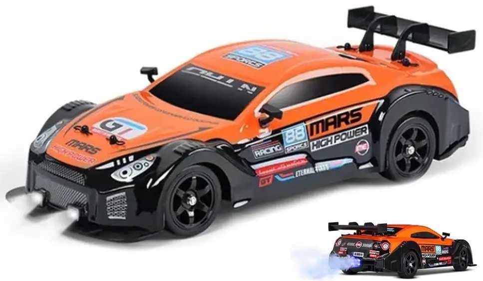 Дрифт машинка Nissan GT-R на радіокеруванні 28.5см 1:16 Оранжева