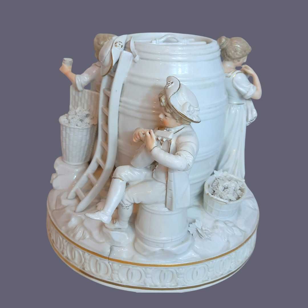 Grupa figuralna Winobranie Miśnia 1850- 1924 Meissen