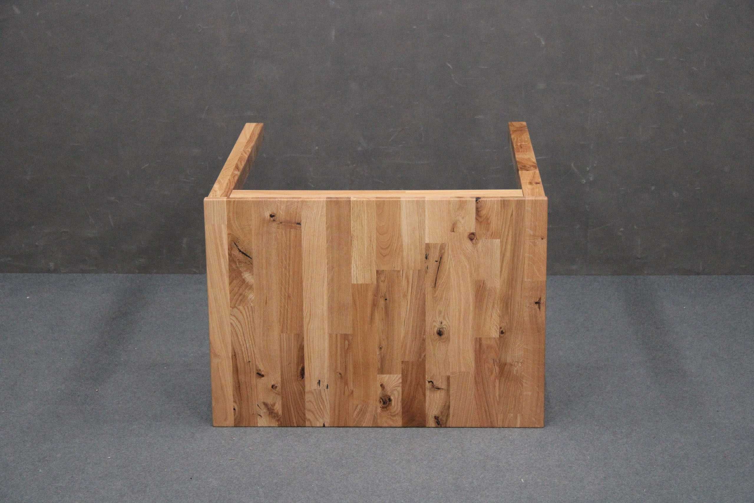 Stół drewniany mały 70x50 Dębowy Drewno lity dąb Kuchenny BGM24 B 8704