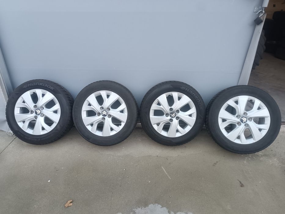 Komplet kół aluminiowych Citroen C4 16' 5x108 opony zimowe 205/60R16