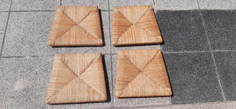 Siedziska do krzeseł ręcznie wykonane wiklina 35x40 cm