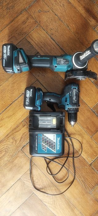 Makita болгарка+шуруповерт