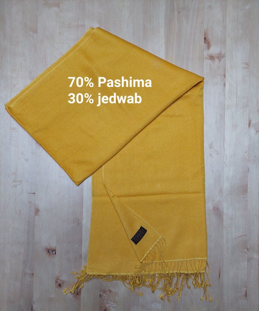 Pashmina szal jedwab super stan