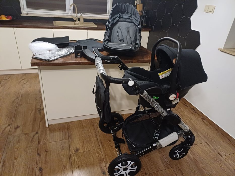 Wózek czarny kesser 3w1 nowy!