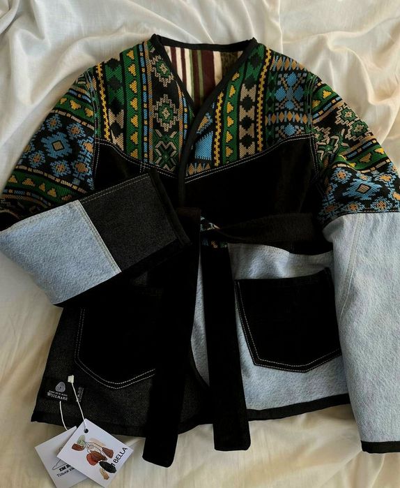 Куртка ручної роботи джинсовка утеплена