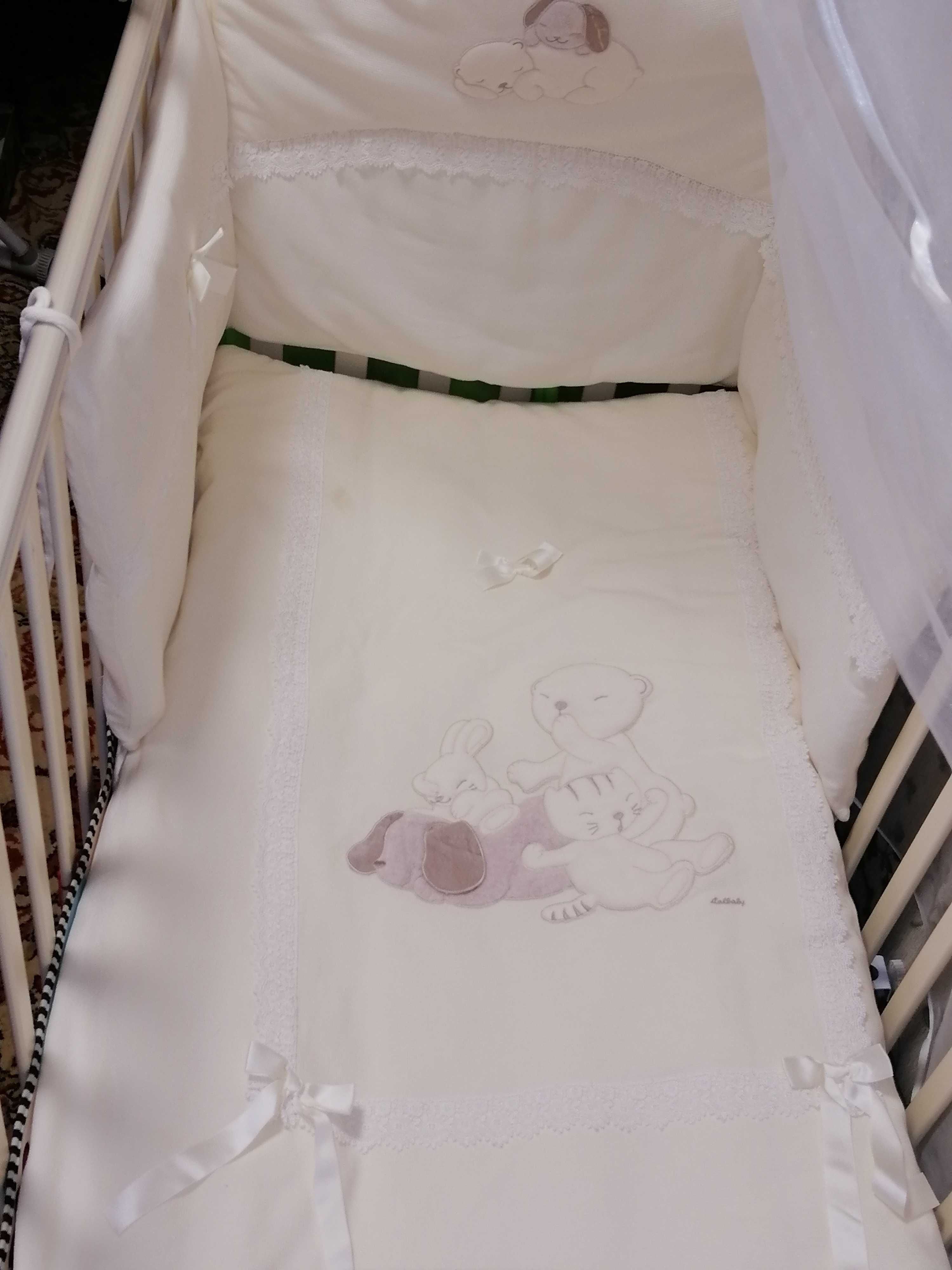 Детская кроватка Pali Zoo(матрас) + бортики и одеяло Италия