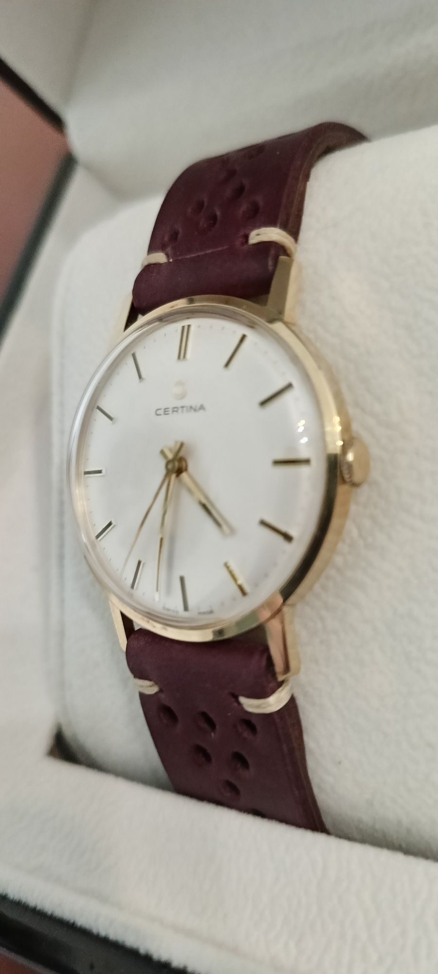 Zegarek Certina 18K Vitage 1973 rok.