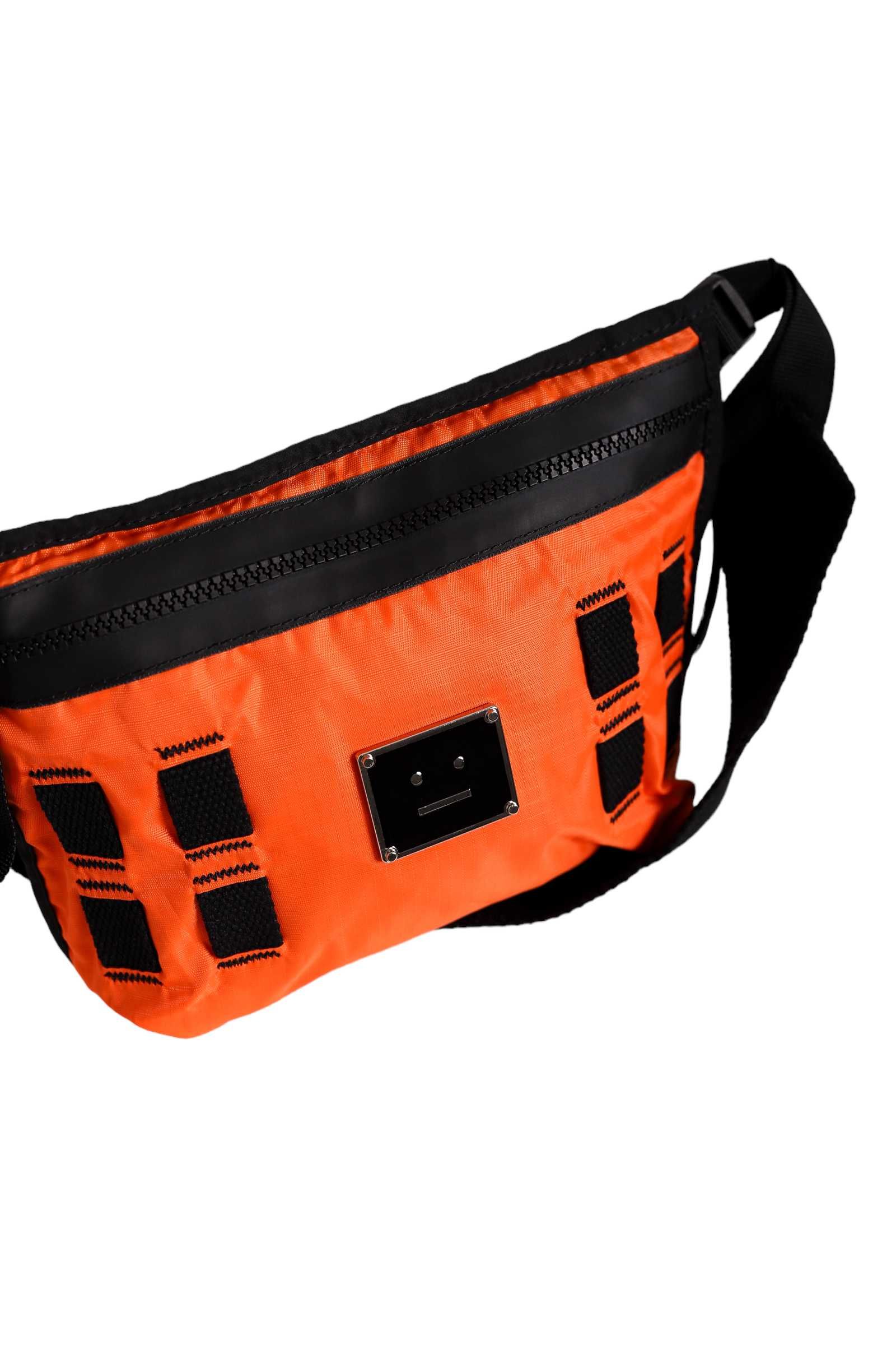 Сумка Acne Studios Logo plate belt bag Orange
