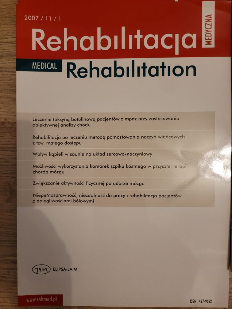Zestaw kwartalników Rehabilitacja medyczna