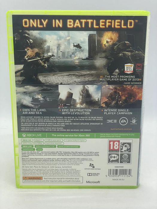 Battlefield 4 Xbox 360 Po Angielsku