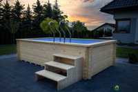 Basen ogrodowy 330x230 balia jacuzzi sauna polipropylen grzałka 3KW