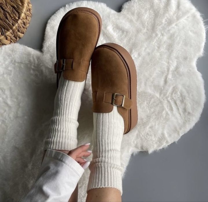 Шкарпетки з підворотом,високі,жіночі,теплі,хутро вівці