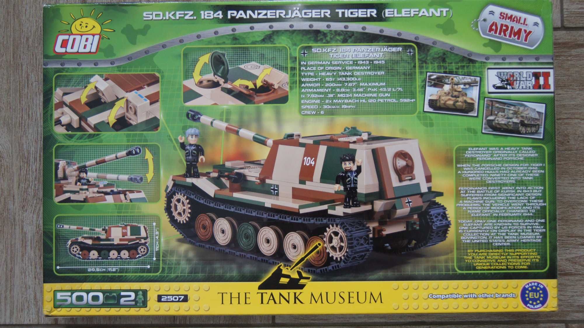 Cobi 2507 PANZERJAGER (ELEFANT) - Nowy - Rzadkość!