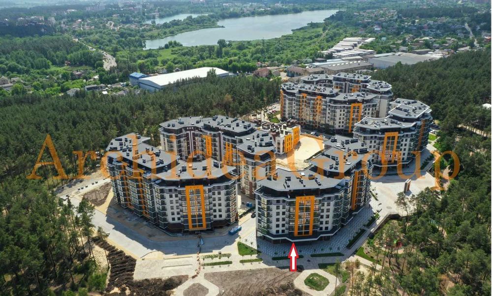 ЖК «На Прорізній» фасад комерційного приміщення  73 м2, Буча