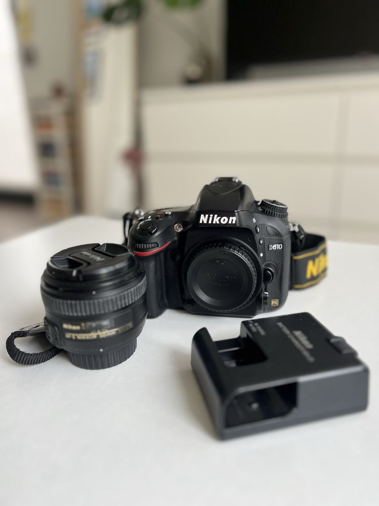 Nikon d610 + lente nikkor 50 mm 1.4
