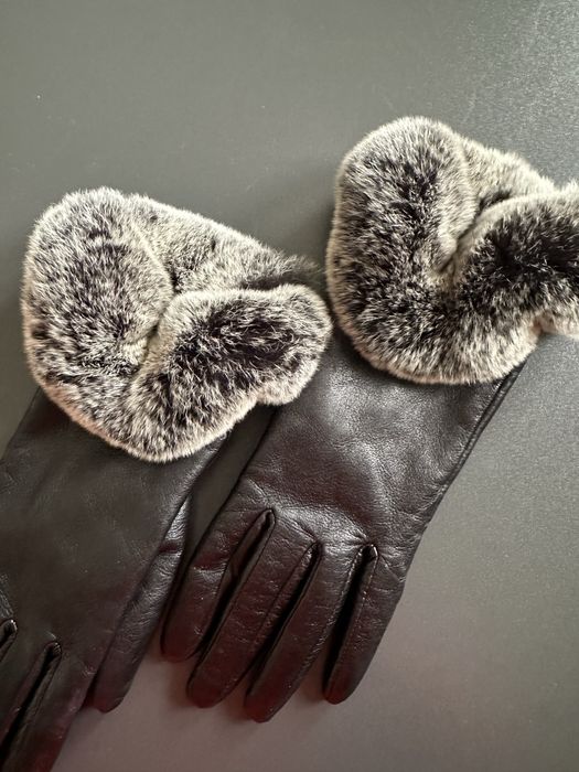 Перчатки натульная кожа