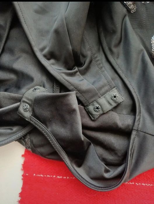 Reserved czarne imprezowe body S