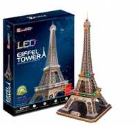 Puzzle 3d Wieża Eiffel'a Led, Cubic Fun