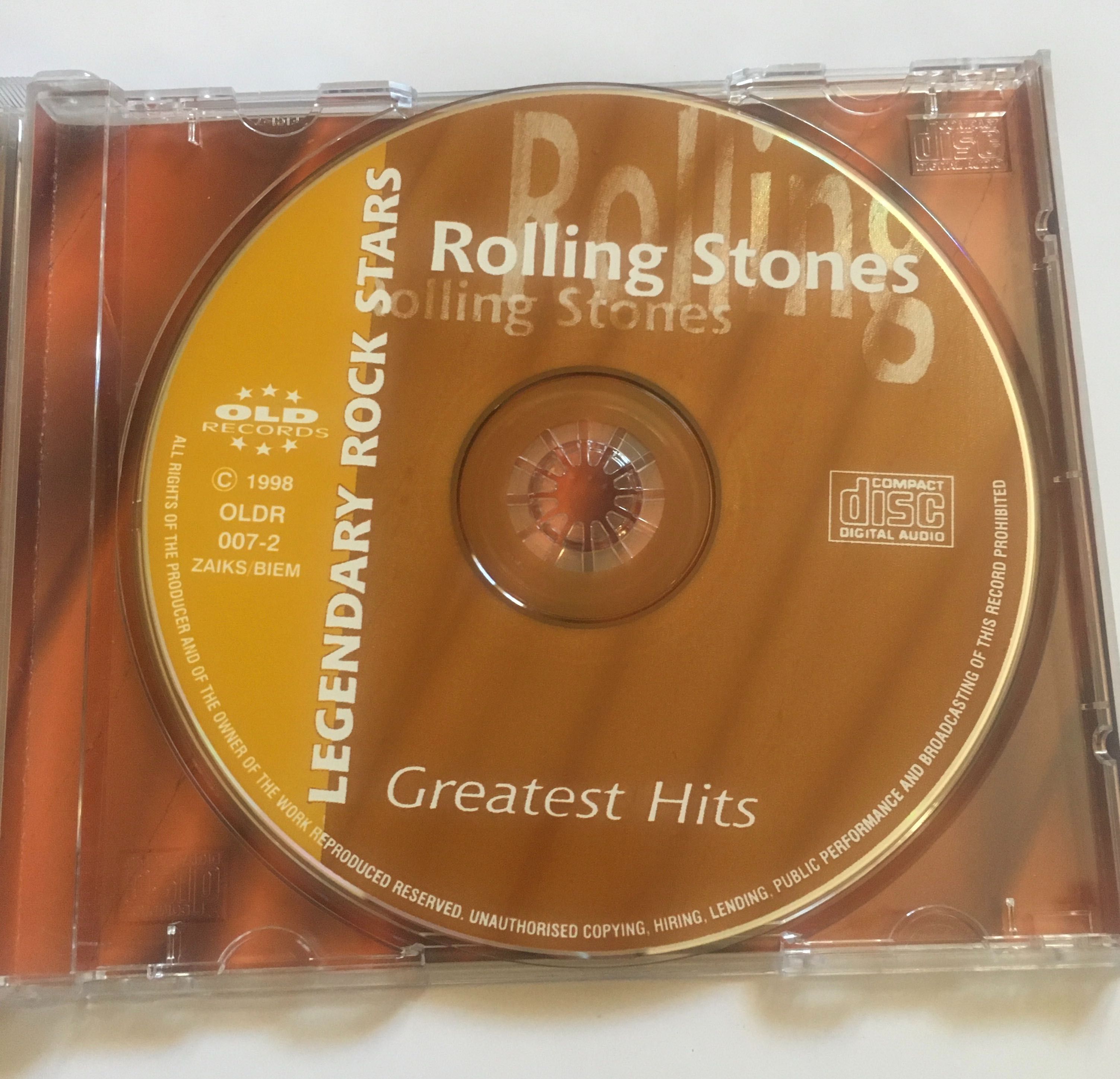 CD Rolling Stones Greate hits Legendary Rock Stars