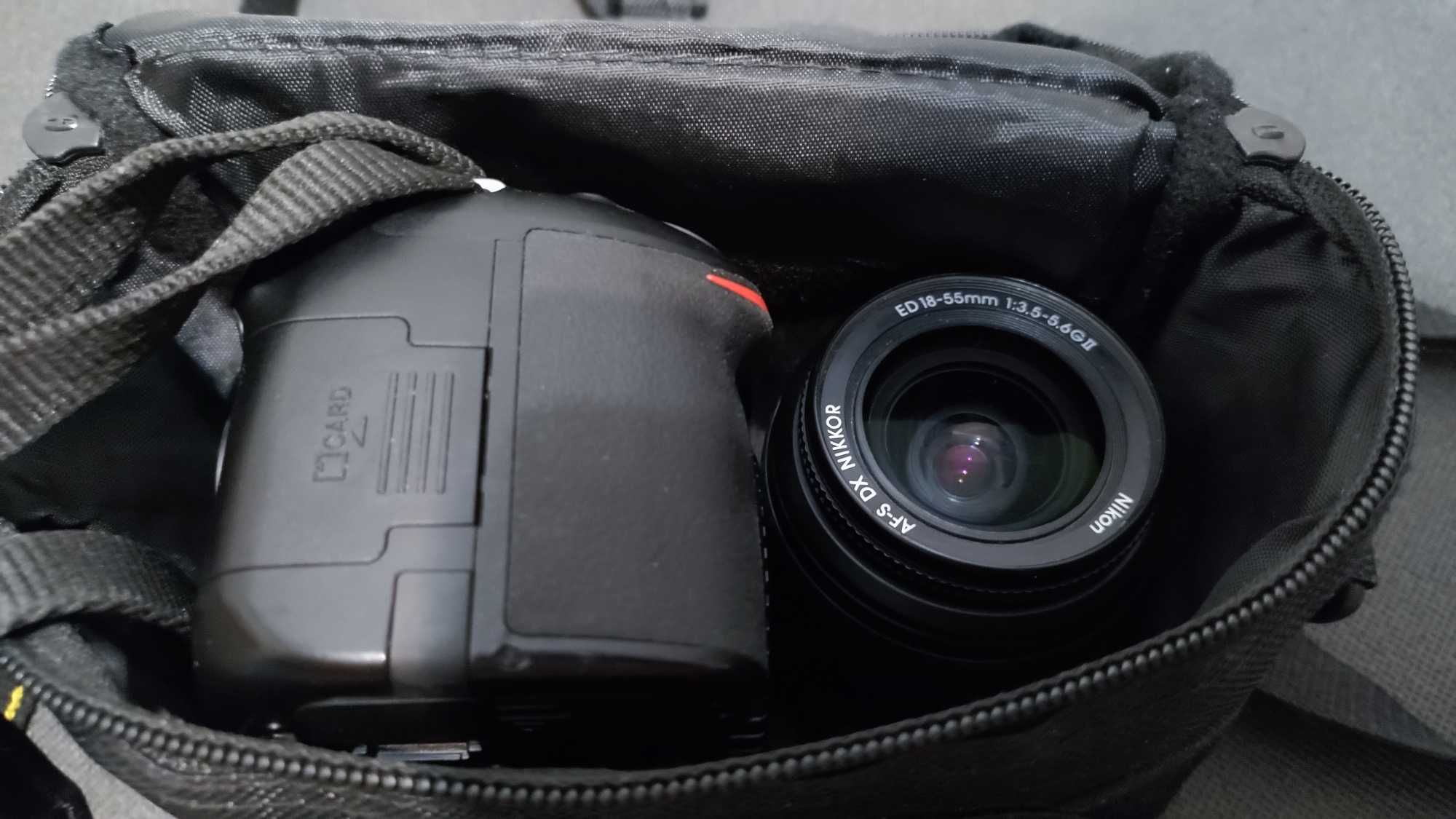 Nikon D3200 + Lente 18-55 mm (com Bolsa e Carregador)