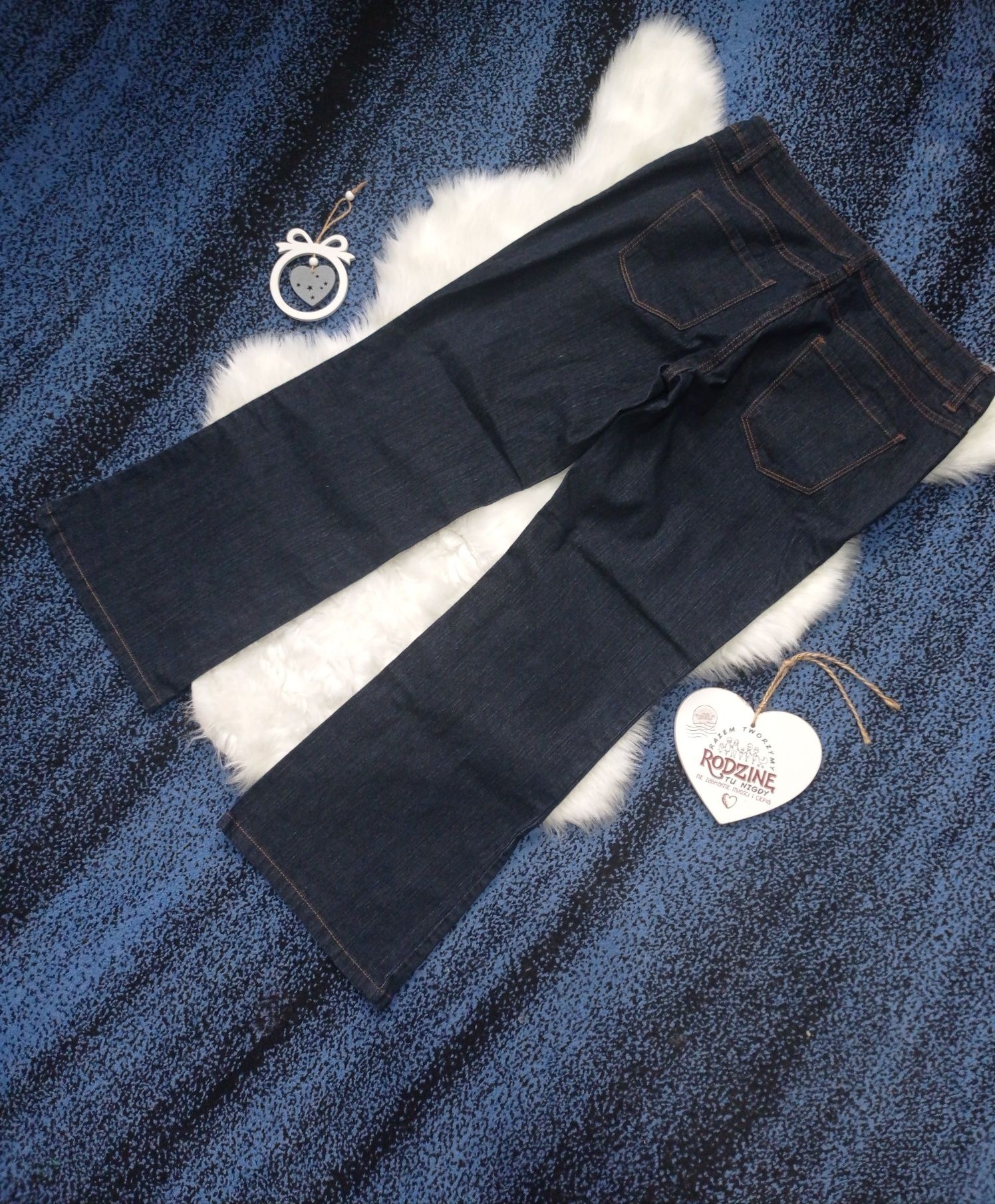 Spodnie 12 L 40 14 xl 42 jeansy dzwony dżinsy bootcut vintage
