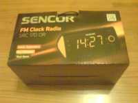 RADIO BUDZIK 2 alarmy Termometr Sencor SRC170OR duży wyświetlacz NOWY