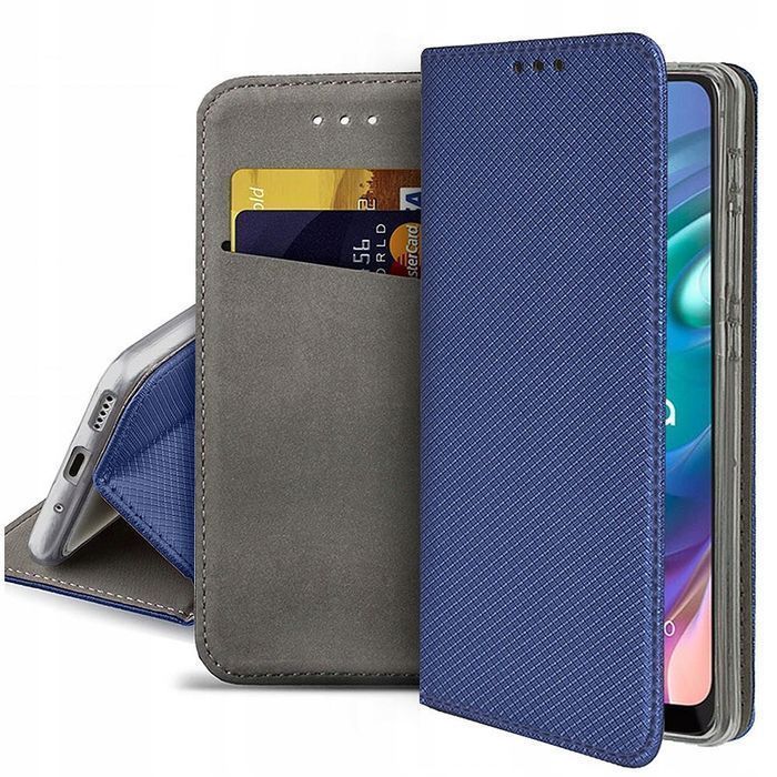Etui Z Klapką Magnet Do Samsung Galaxy J4 Plus / J4+ Granatowe