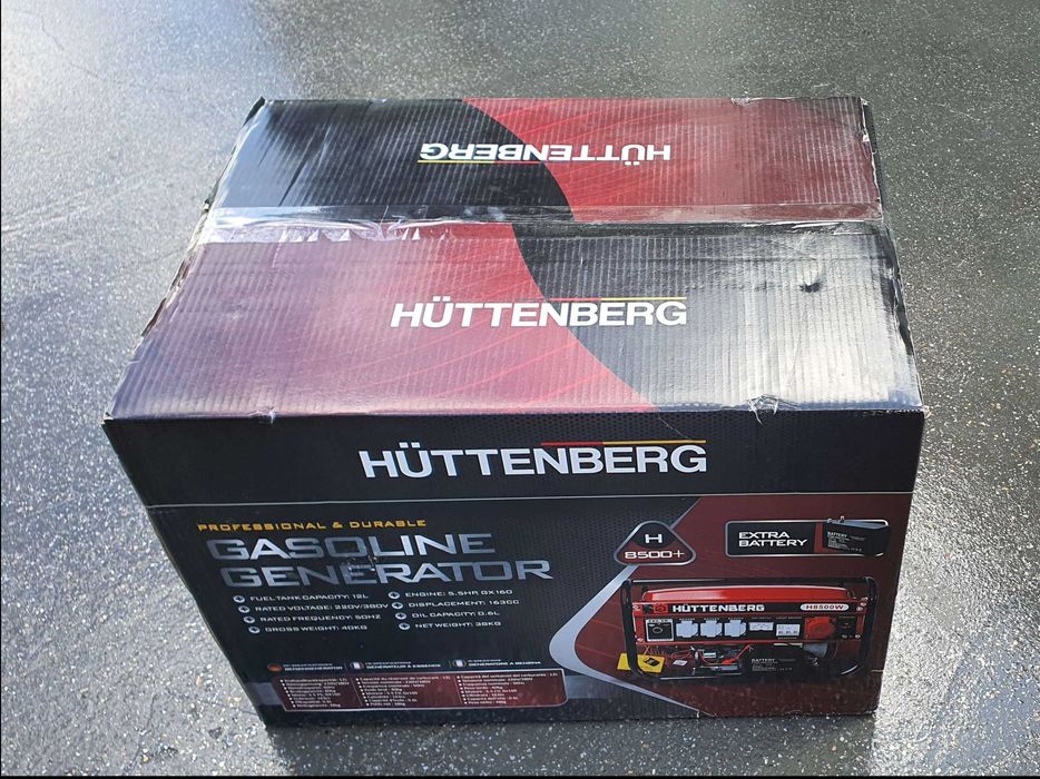 Generator 3 fazowy 6,5 KM Huttenberg H8500W nowy, nieużywany!