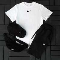 Комплект Футболка + Шорти Nike чоловічий літній спортивний костюм Найк