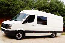 Volkswagen Crafter TDI Max XL Long Brygadówka 7 Osób Bogata Opcja Salon Pl 160 koni Faktura Vat
