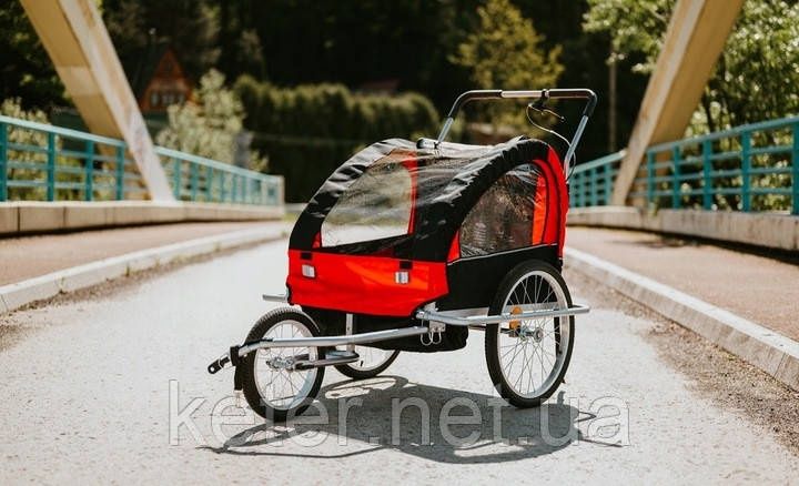 Двомісна коляска або велопричіп