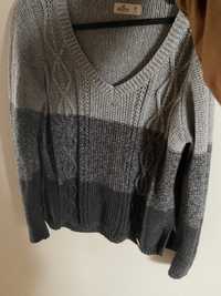 Sweter hollister szary