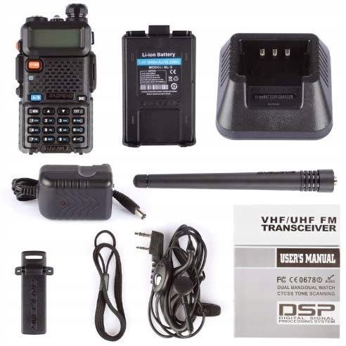 Krótkofalówka BAOFENG 5R Radiotelefon Walkie-Talkie WODOSZCZELNY