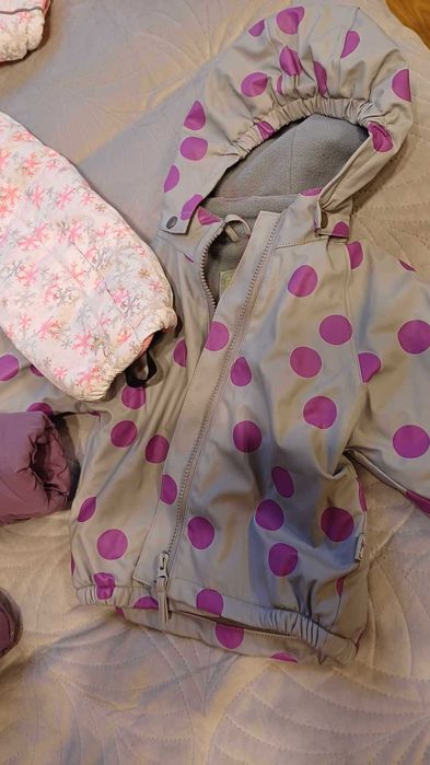 Kurtki i kombinezon niemowlęce, rozmiary 74-80