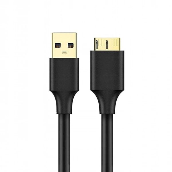 Kabel USB 3.0 - Micro USB-B, 1m, szybki przesył danych 5Gb/s, czarny