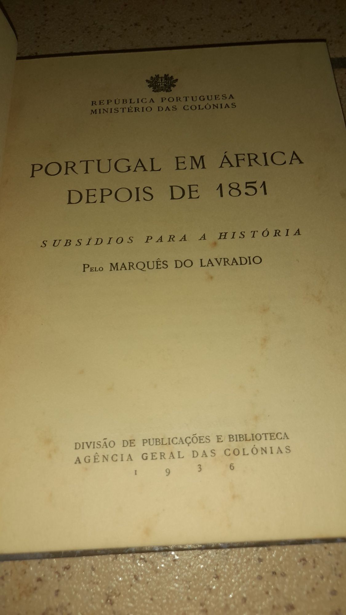 Portugal em Africa depois de 1851