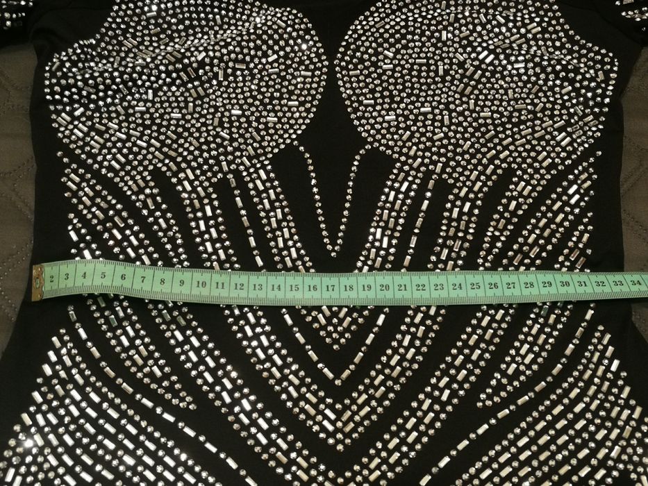 Святкова сукня чорна з пайетками, р. 44-46.