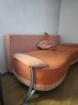 Sofa rozkładana pomarańczowa