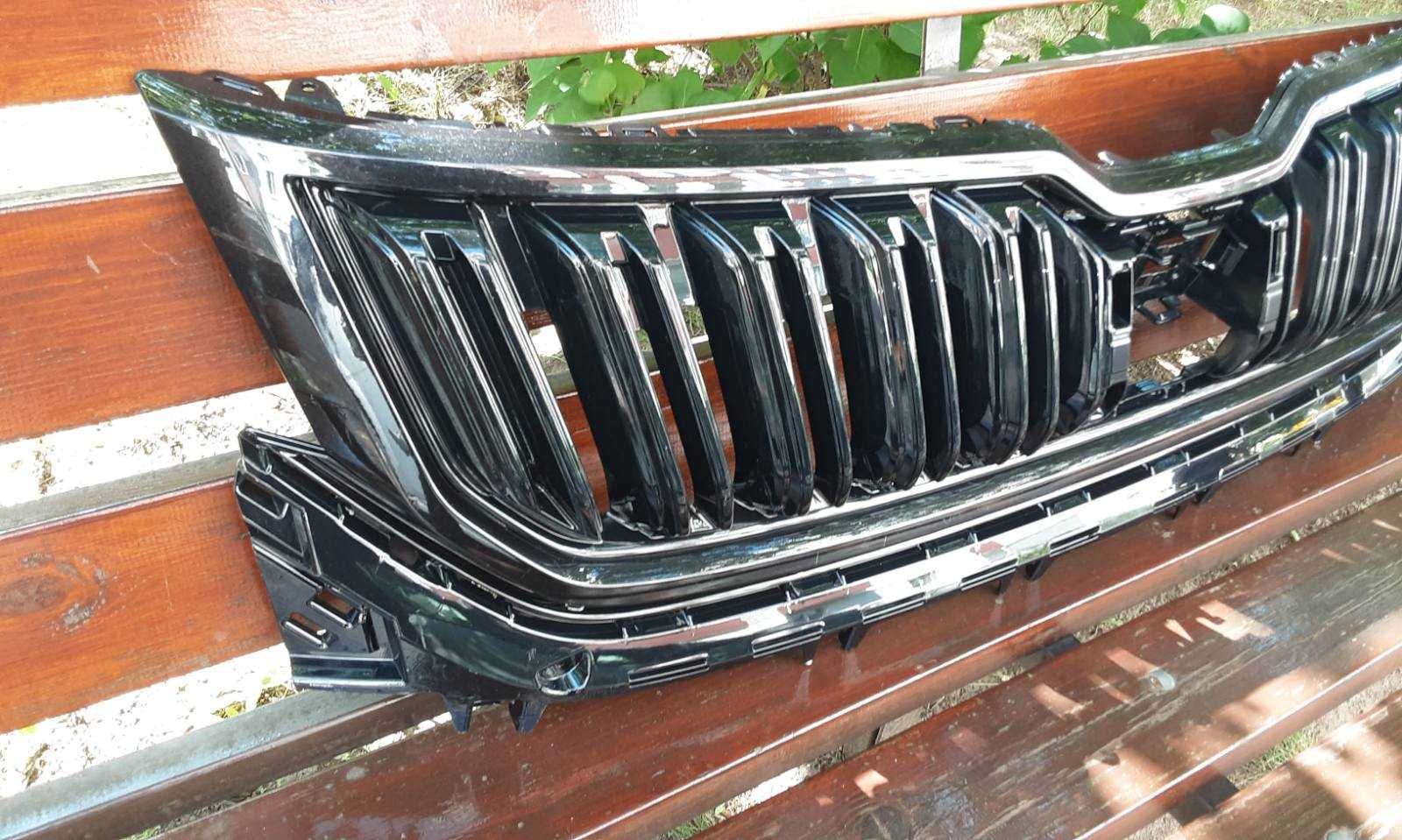 Решітка радіаторів ОРИГІНАЛЬНА  Skoda Kodiaq  2017-2021 дорестайлінг