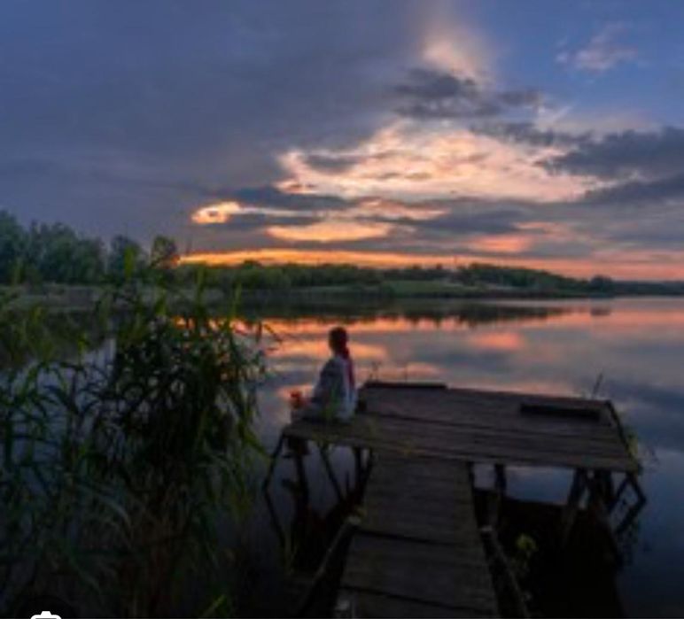 Участок 45 соток біля ставка з прямим виходом
