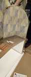 Nowe lustro w metalowej ramie kolor zloty