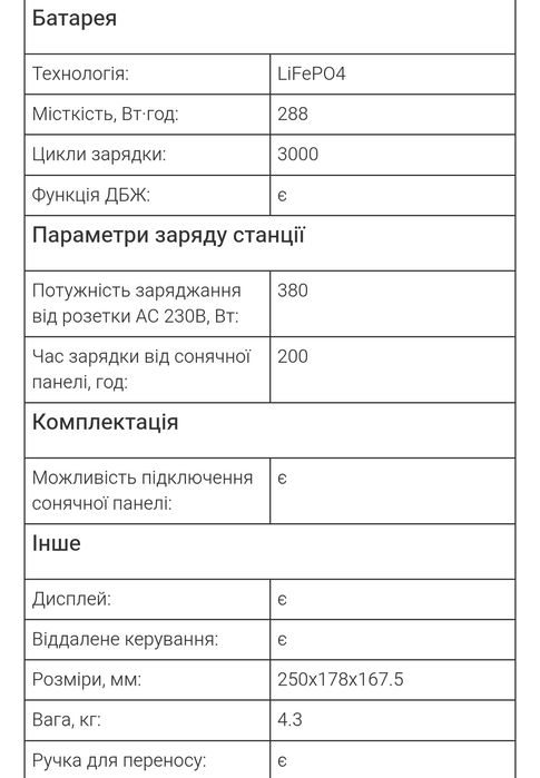 Зарядна станція BLUETTI Elite 30 V2 600W 288Wh аналог EB3A