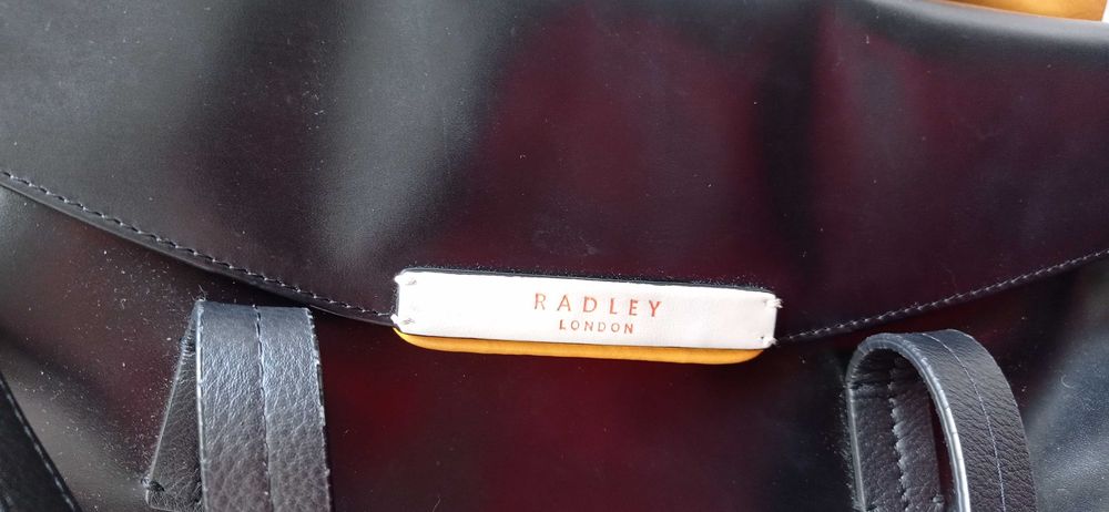 Torebka Damska Radley London Oryginalna Skórzana Czarna Nowa
